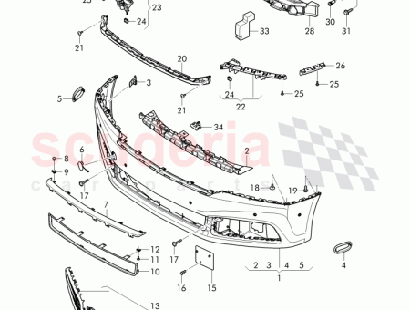 Photo of bumper bracket 3Y0 807 105…