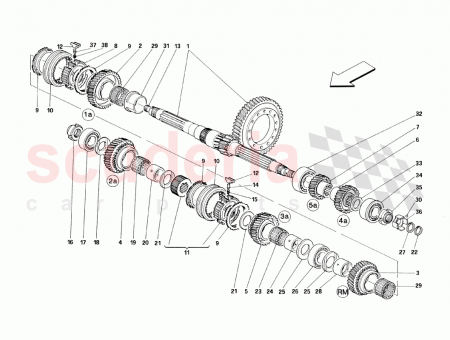 Photo of COMPLETE BEVEL GEAR PAIR TRANSMISSION RATIO 16 57…