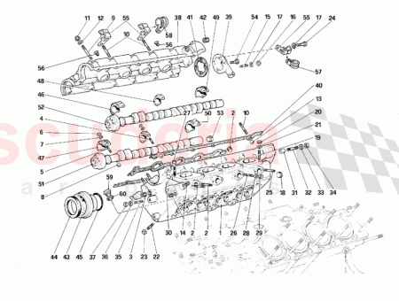 Photo of Right exhaust camshaft complete…