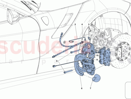 Photo of RH FRONT CALLIPER HOUSING COVER…