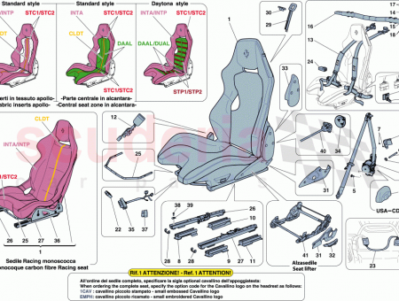 Photo of RH RACING SEAT COMPLETE WITH GUIDE RAILS…