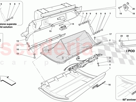 Photo of GLOVE COMPARTMENT LID BACKING…