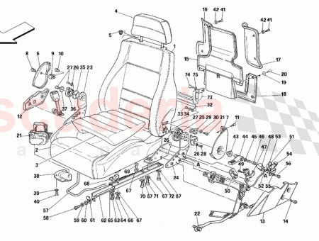 Photo of RH SEAT BACK INNER COVERING…