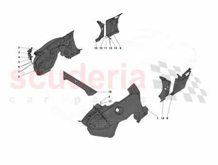 Photo of COMPL LH OUTER PILLAR COVER TRIM FOR LOWER…
