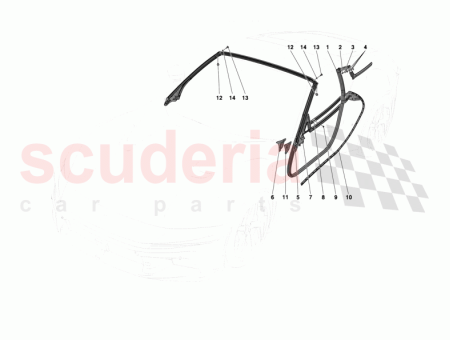 Photo of LH MIRROR TRIANGLE TRIM SEAL…
