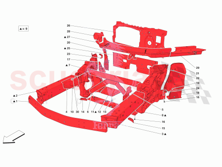 Photo of COMPL RH UPPER FRONT DIAGONAL BRACE…