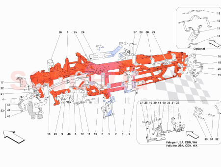 Photo of UPPER STEERING COLUMN TRIM BRACKET…