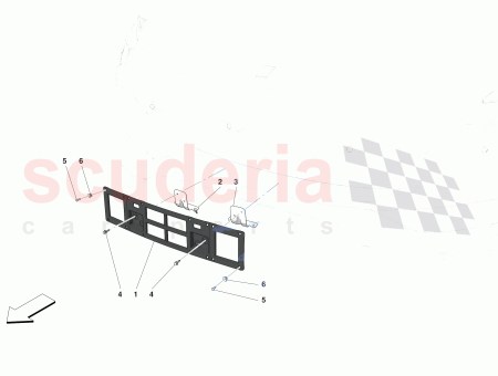 Photo of RH FRONT NUMBER PLATE HOLDER BRACKET…
