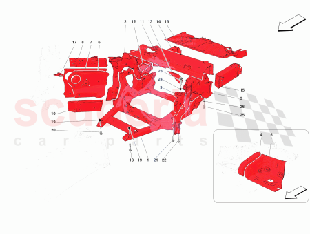 Photo of COMPL RH UPPER REAR DIAGONAL BRACE…