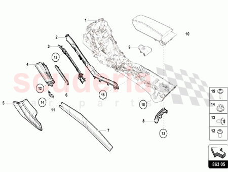 Photo of SIDE PANEL TRIM FOR CENTRE CONSOLE…