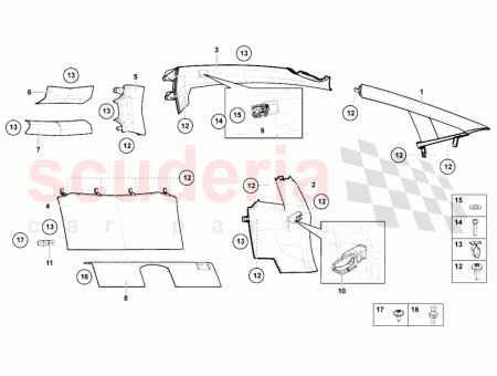 Photo of RH B PILLAR COVERING ASSY LEATHER INTERIOR SUPPLY…