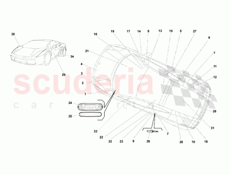 Photo of LH DECORATIVE ADHESIVE FOR SUPERLEGGERA LP 570 4…