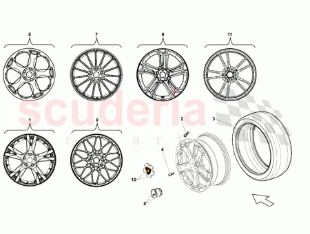 Photo of FRONT WHEEL SCORPIUS FOR SUPERLEGGERA LP 570 4…