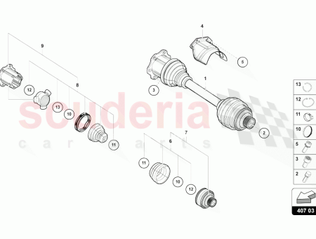 Photo of CONSTANT VELOCITY JOINT WITH BOOT ATTACHMENT PARTS AND…