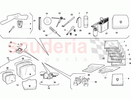 Photo of REAR SUITCASE SET FOR GALLARDO…