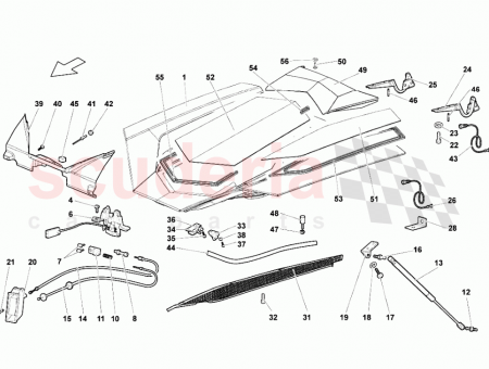Photo of ENGINE HOOD ASSEMBLY INCLUDES REF 49…