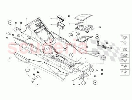 Photo of Side Panel Trim For Centre Console leather Interior…