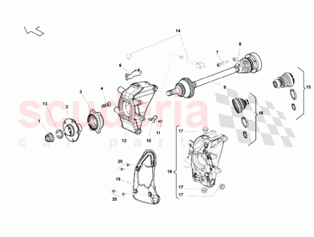 Photo of REAR LEFT HUB CARRIER…