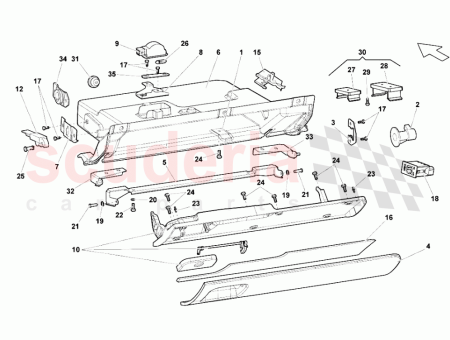 Photo of LOWER RIGHT DASHBOARD ASSEMBLY AMI INTERFACE…