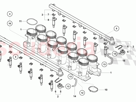 Photo of FUEL INJECTOR WITH INJECTOR RAILS…