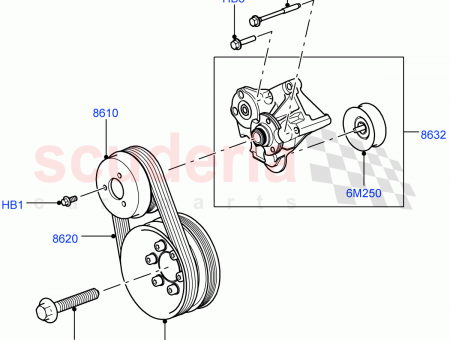 Photo of BRACKET WITH IDLER AND BEARING FAN…