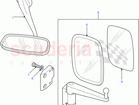Photo of GLASS REAR VIEW OUTER MIRROR…