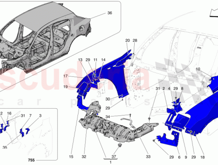 Photo of RH MUDGUARD BRACKET MUDGUARD FIXING…