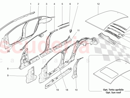 Photo of LH FRONT PILLAR SIDE RAIL ASSEMBLY…