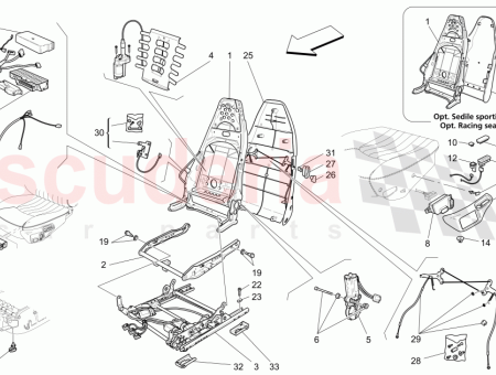 Photo of SEAT BACK PANEL BORDEAUX BORDEAUX 364014601 TABACCO TOBACCO…