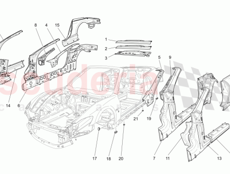 Photo of LH BODY SIDE FRAME ASSEMBLY…