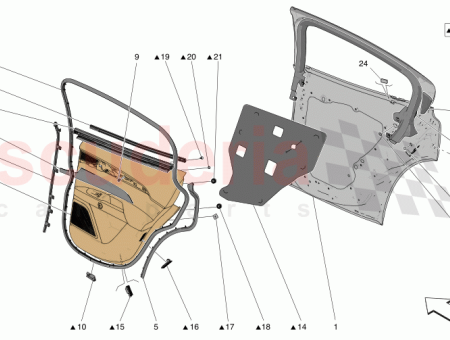 Photo of REAR LH DOOR PANEL ASSEMBLY…