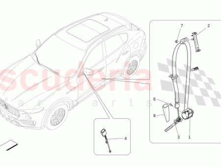 Photo of RH FRONT SEATBELT RETRACTOR…