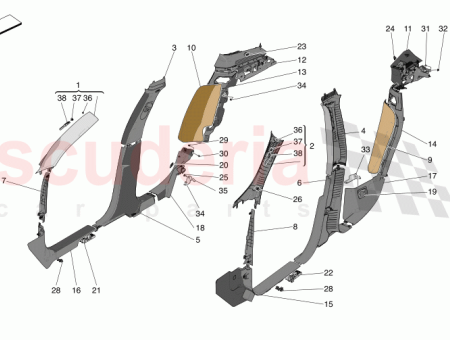 Photo of LH LOWER REAR PILLAR COVER GUARD…
