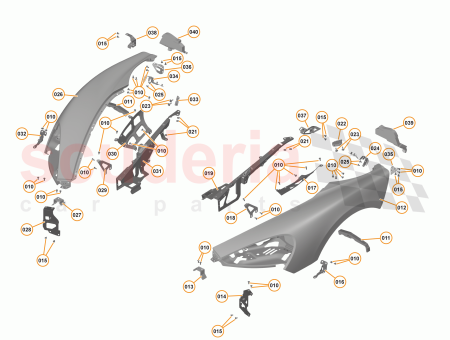 Photo of BRACKET FENDER MOUNTING FRONT RH…