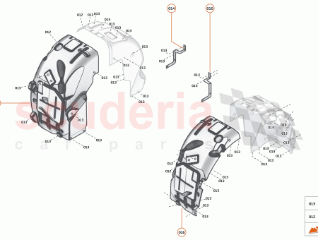 Photo of BRACKET WHEEL ARCH LINER UPPER LH…