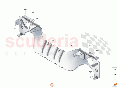Photo of ASSY HEATSHIELD DECK VENT RR SPIDER…