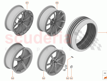 Photo of WHEEL FR COUPE BASE FORGED 19X8 5J GB…