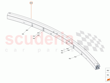 Photo of BUMPER BEAM REAR ASSY BMPR BEAM ENERGY SYSTEM…