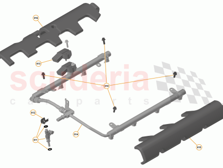 Photo of Fuel Rail inc Fuel Temp Sensor…