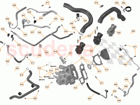 Photo of HOSE TURBOCHARGER OIL FEED INC WASHERS BANJO RH…