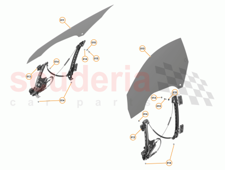 Photo of REGULATOR MOTOR ASSY DOOR GLASS RH…