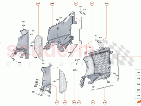 Photo of SIDE DUCT SUPPORT BRACE SPIDER LH…