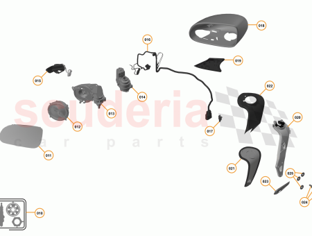 Photo of Cover Door Mirror Base Lower LH…