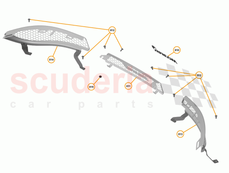 Photo of GRILLE REAR BUMPER UPPER LH…