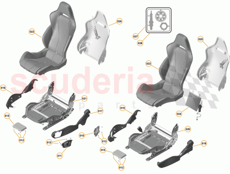 Photo of Seat Backrest Shell Black RH…