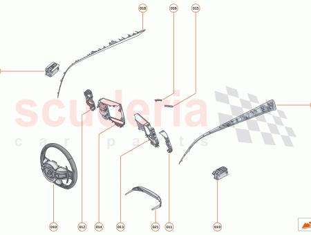 Photo of FACE PLATE LOWER RHD FRONT CARBON…