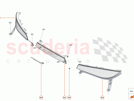 Photo of GRILLE REAR BUMPER CENTRE…
