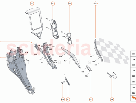 Photo of FACE PLATE UPPER LHD FRONT CARBON…