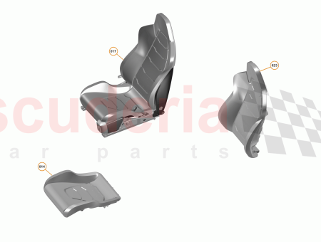Photo of Seat Cover Back Leather RH…