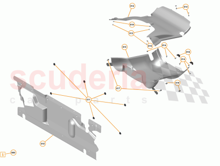 Photo of Bracket Mounting Lower Muffler Heatshield…